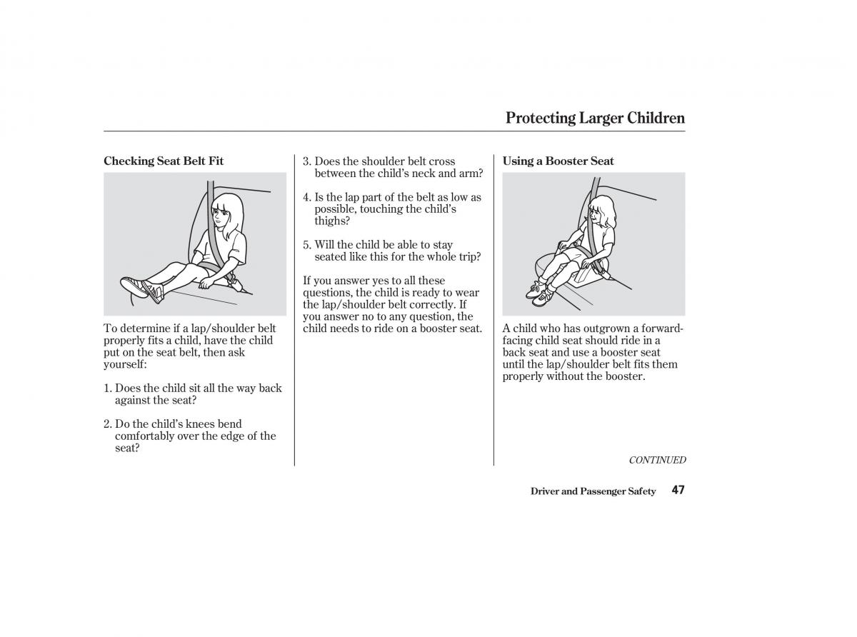 Honda CR V II 2 owners manual / page 52