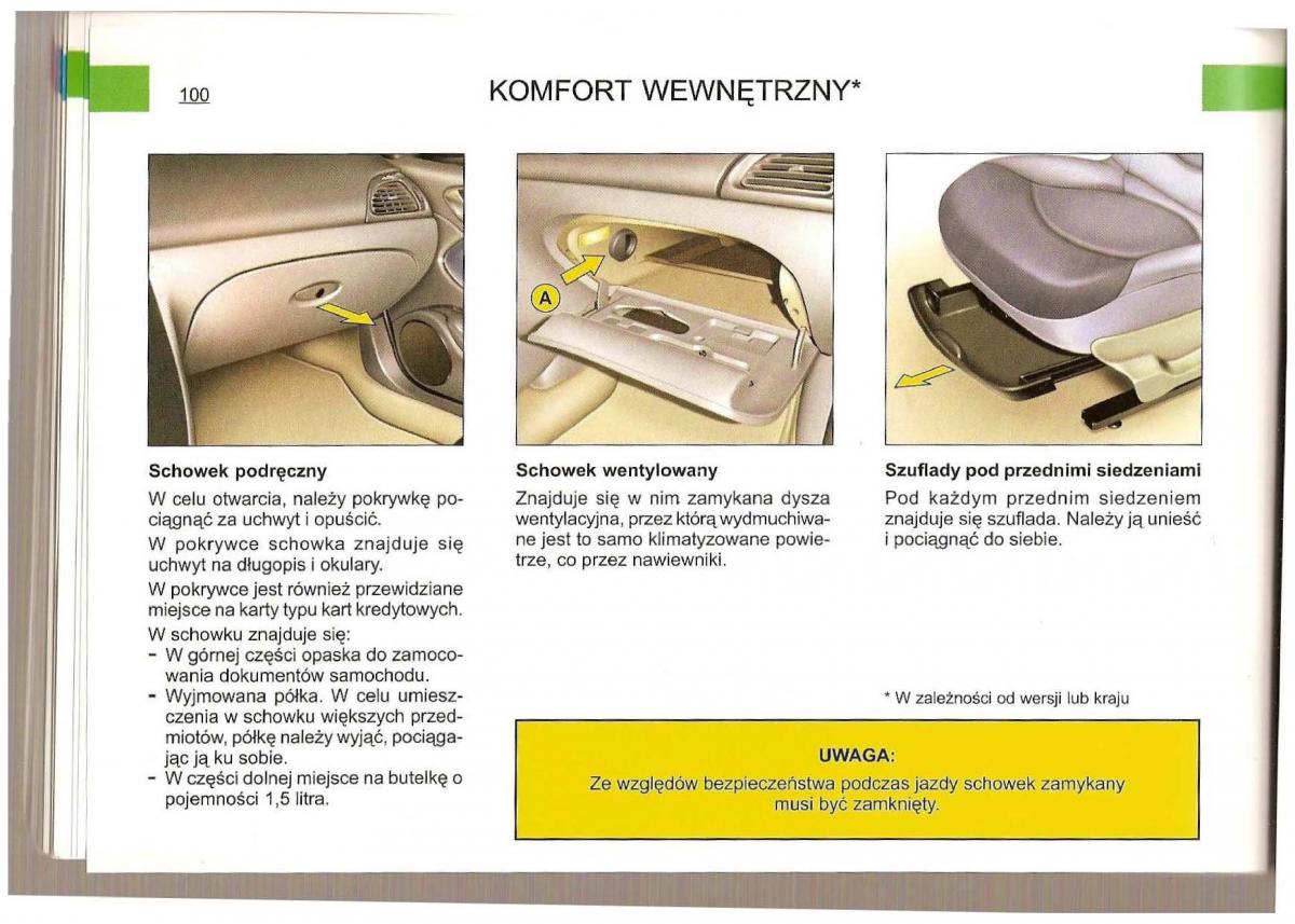 Citroen C5 I 1 instrukcja obslugi / page 98