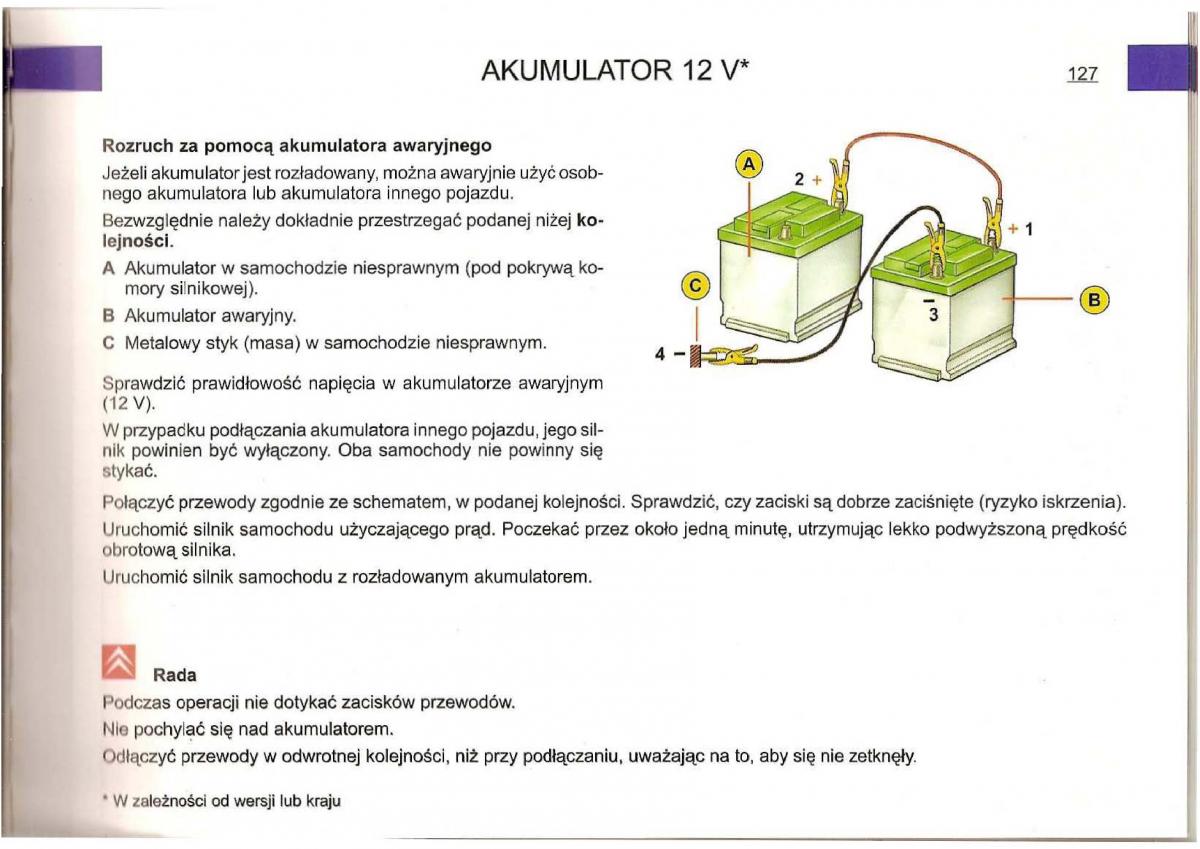 Citroen C5 I 1 instrukcja obslugi / page 124