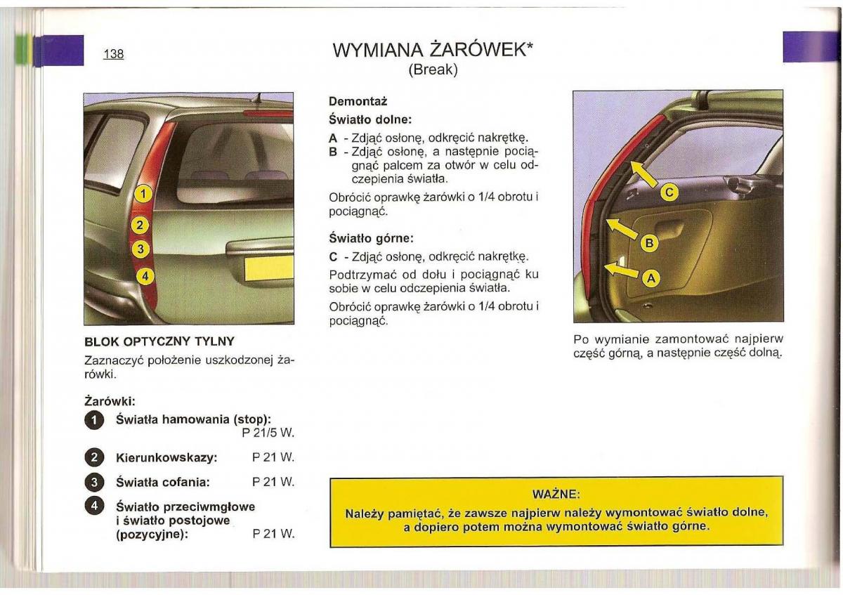 Citroen C5 I 1 instrukcja obslugi / page 135