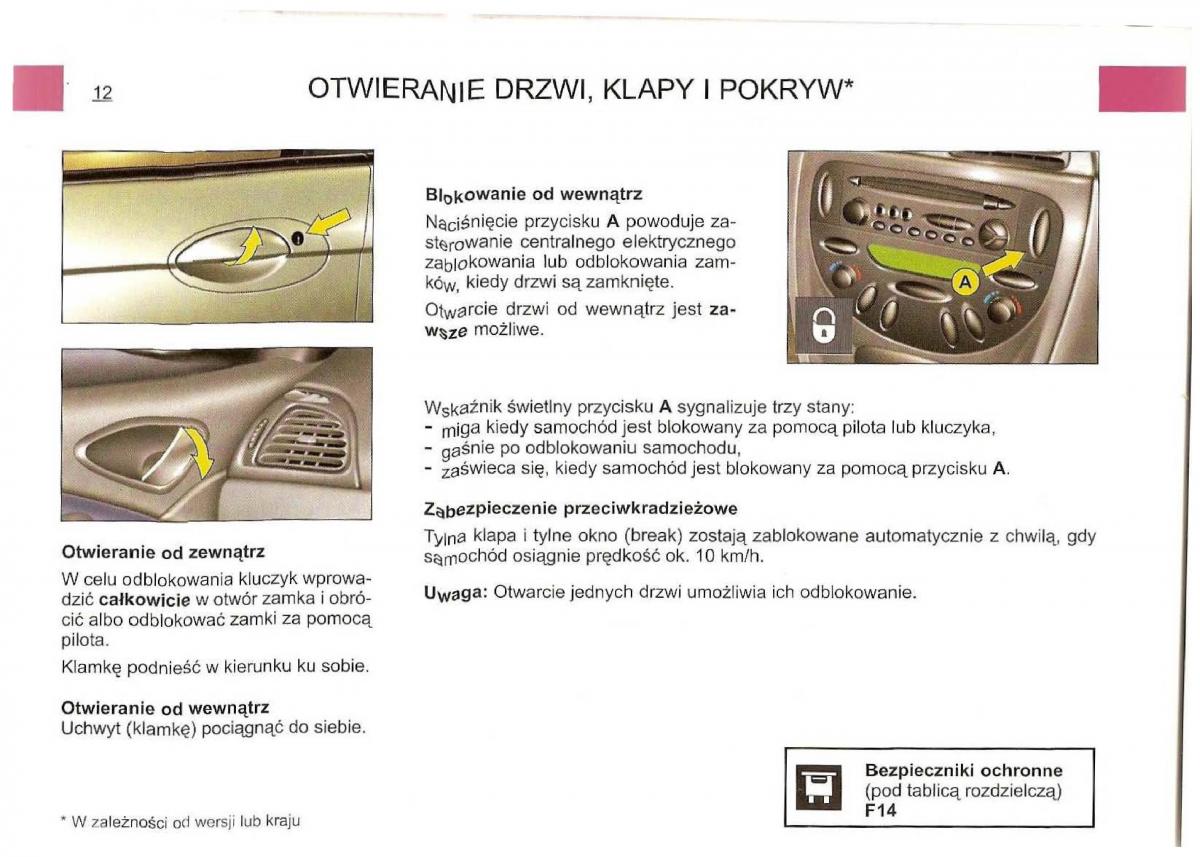 Citroen C5 I 1 instrukcja obslugi / page 25