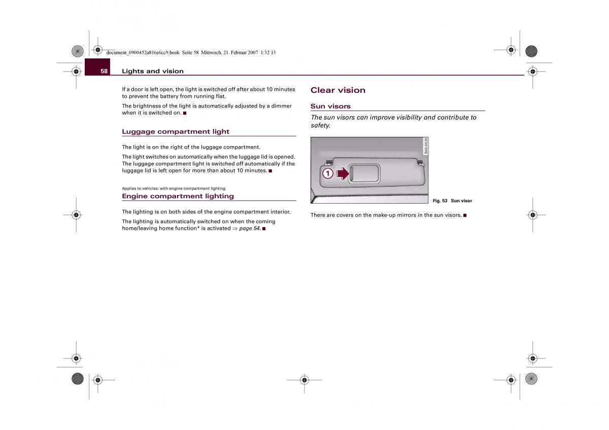 manual  Audi R8 I 1 owners manual / page 60