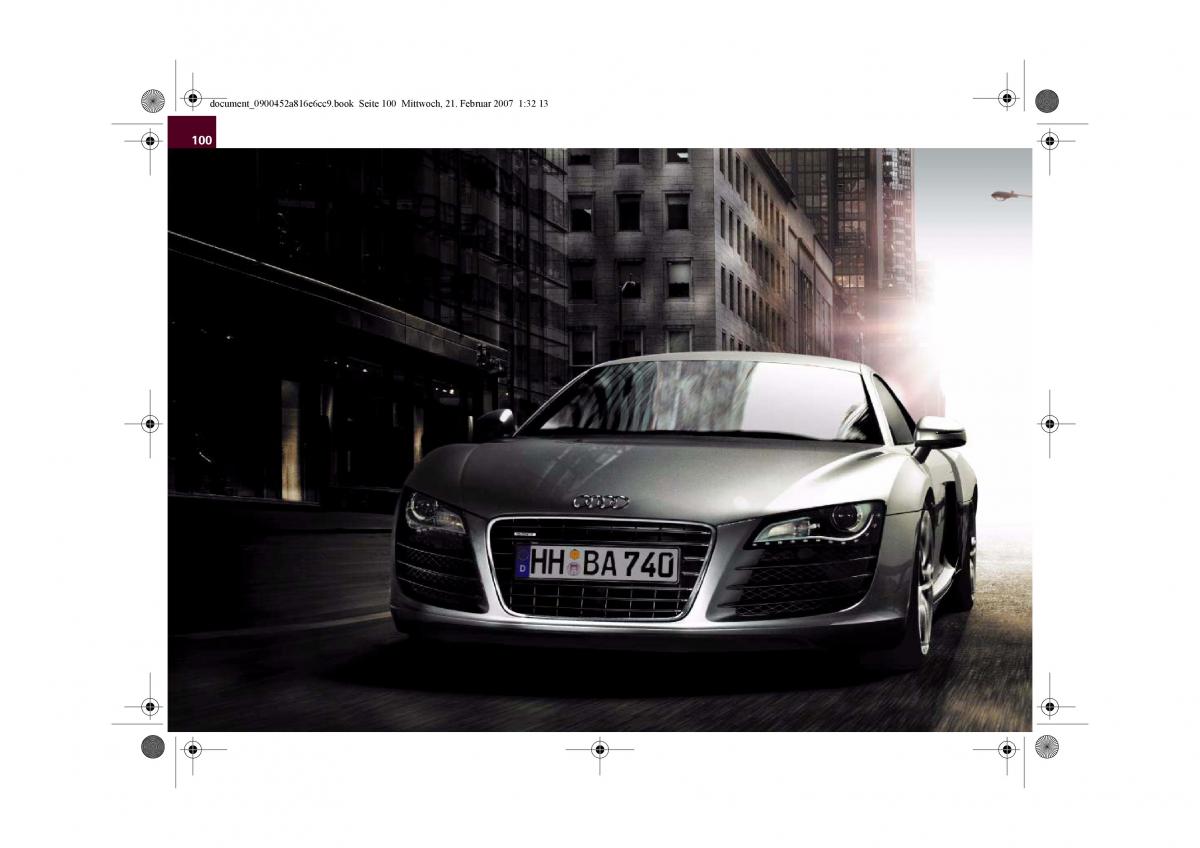 manual  Audi R8 I 1 owners manual / page 102