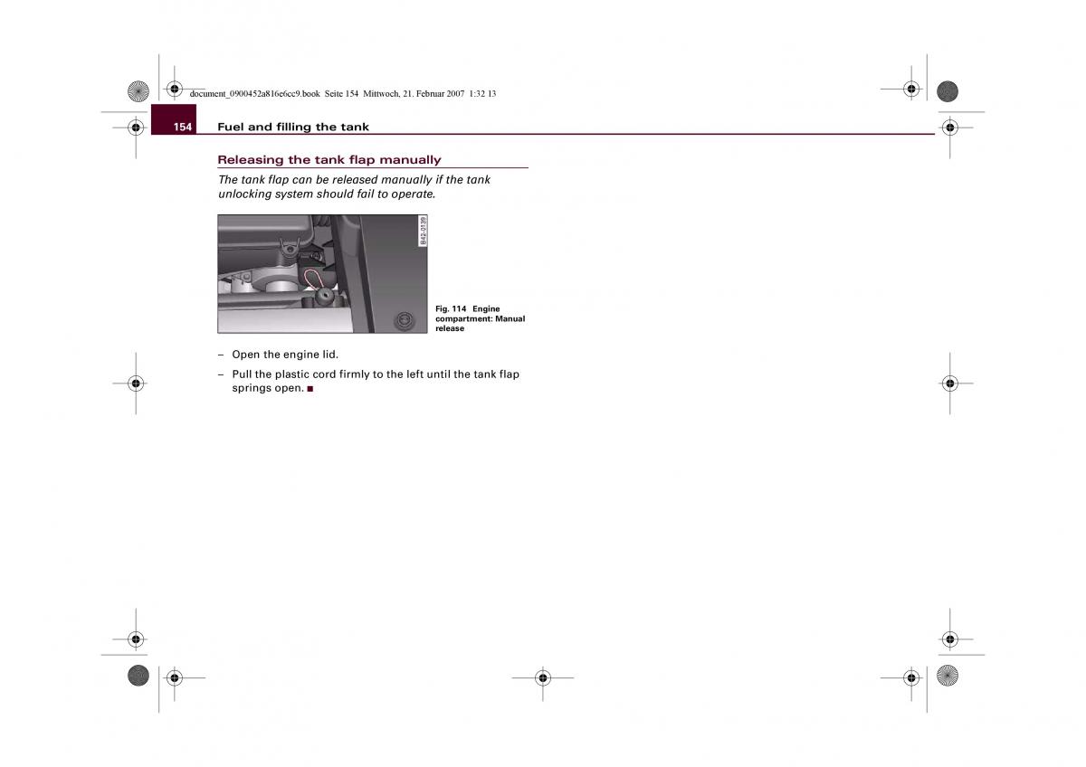 manual  Audi R8 I 1 owners manual / page 156