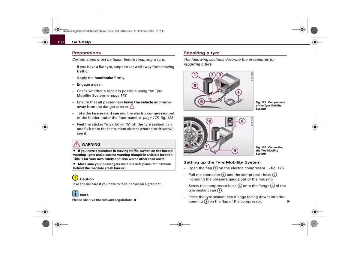 manual  Audi R8 I 1 owners manual / page 182