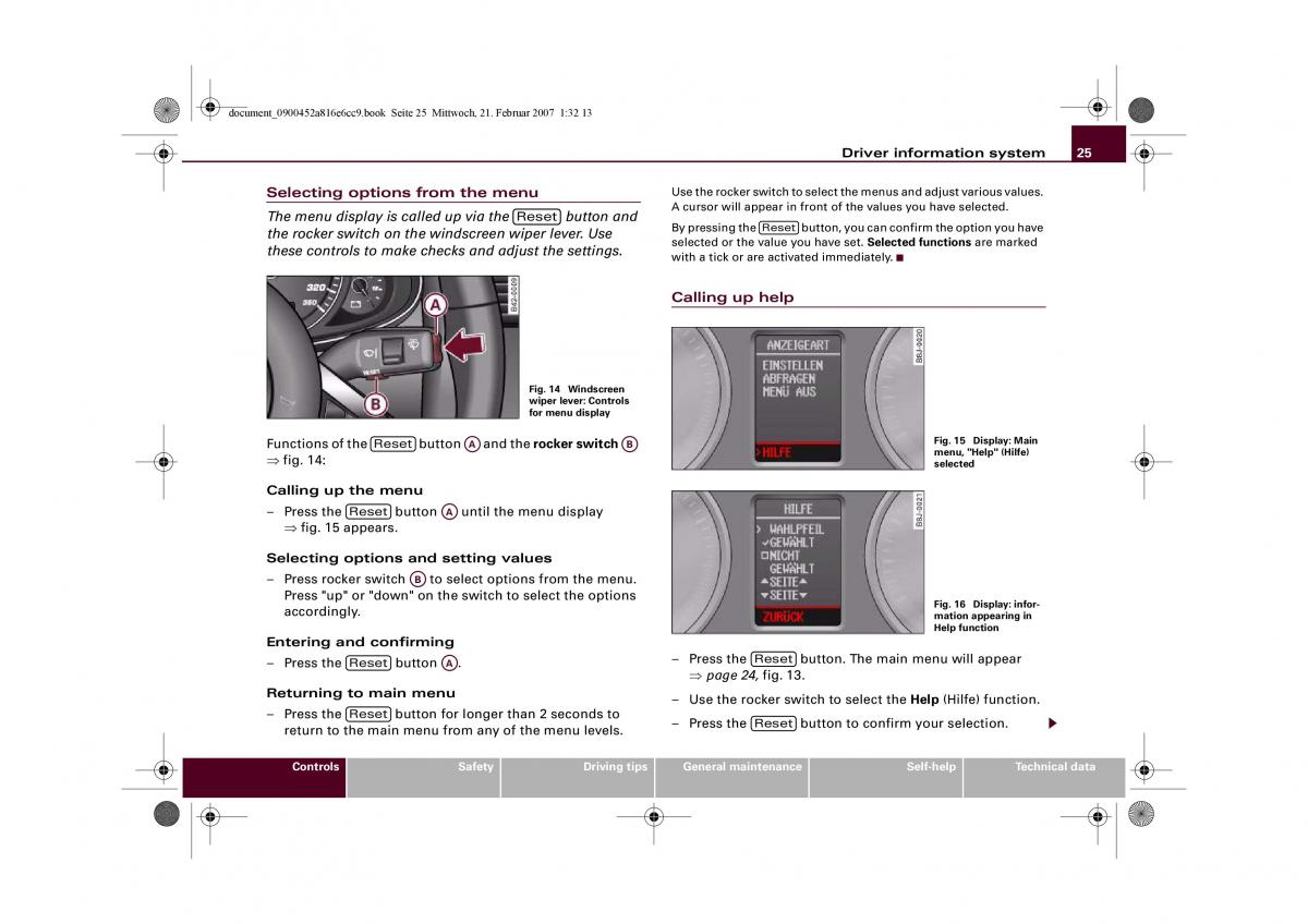 manual  Audi R8 I 1 owners manual / page 27