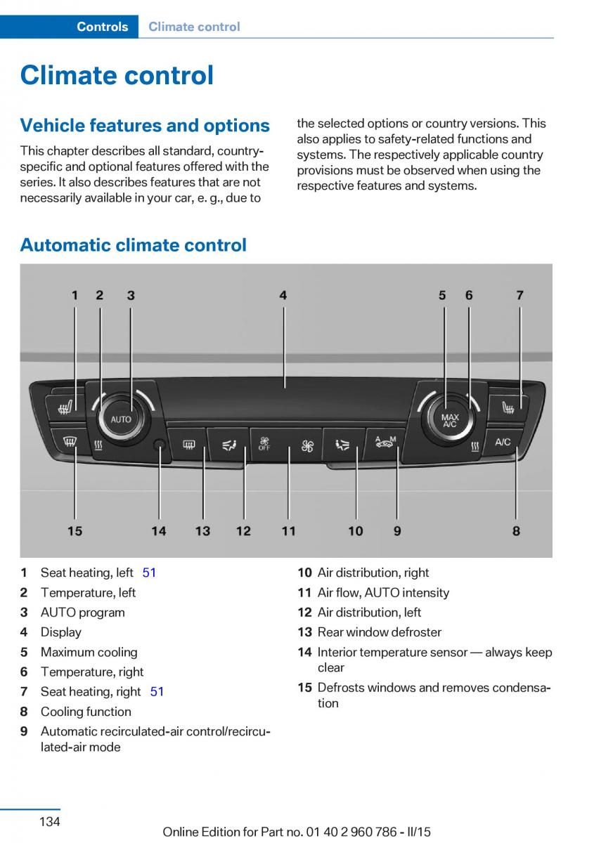 BMW M4 F82 F84 Coupe M Power owners manual / page 138