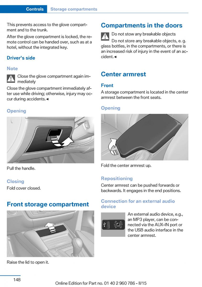 BMW M4 F82 F84 Coupe M Power owners manual / page 152