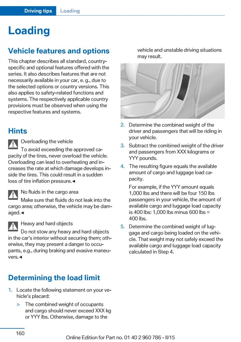 BMW M4 F82 F84 Coupe M Power owners manual / page 164