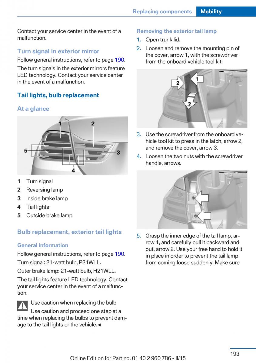 BMW M4 F82 F84 Coupe M Power owners manual / page 197