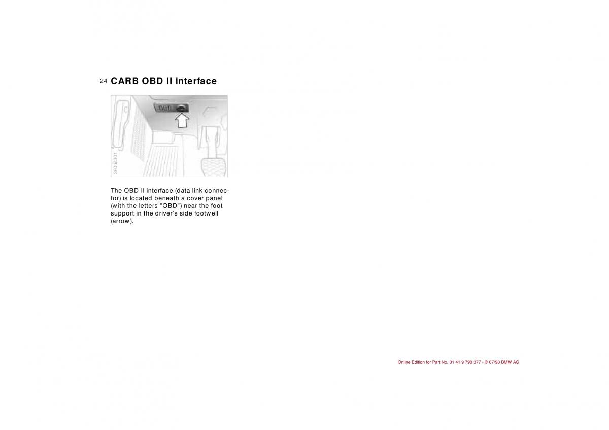 BMW 3 E36 owners manual / page 25