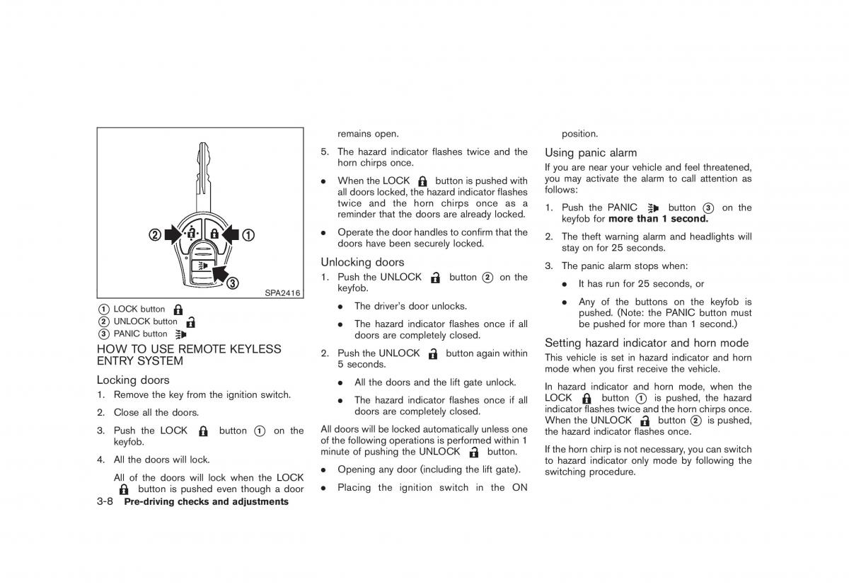 Nissan Juke owners manual / page 124