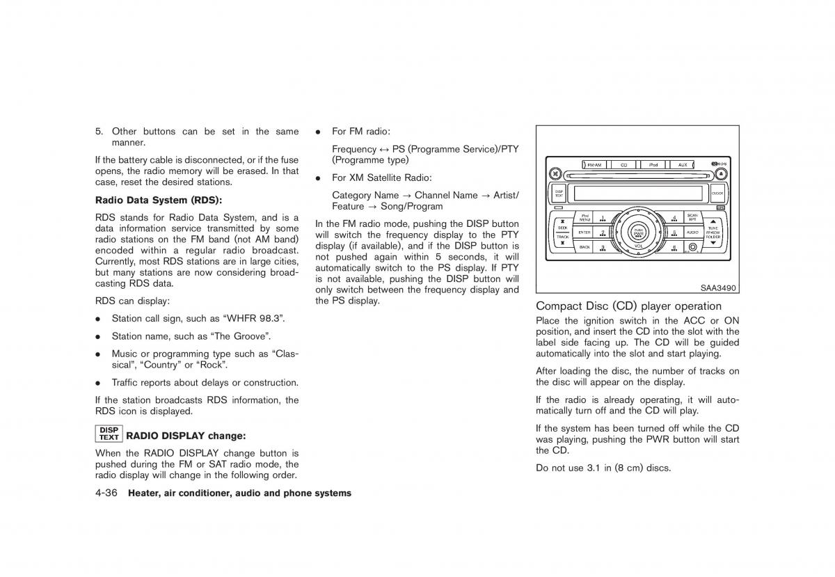 Nissan Juke owners manual / page 180