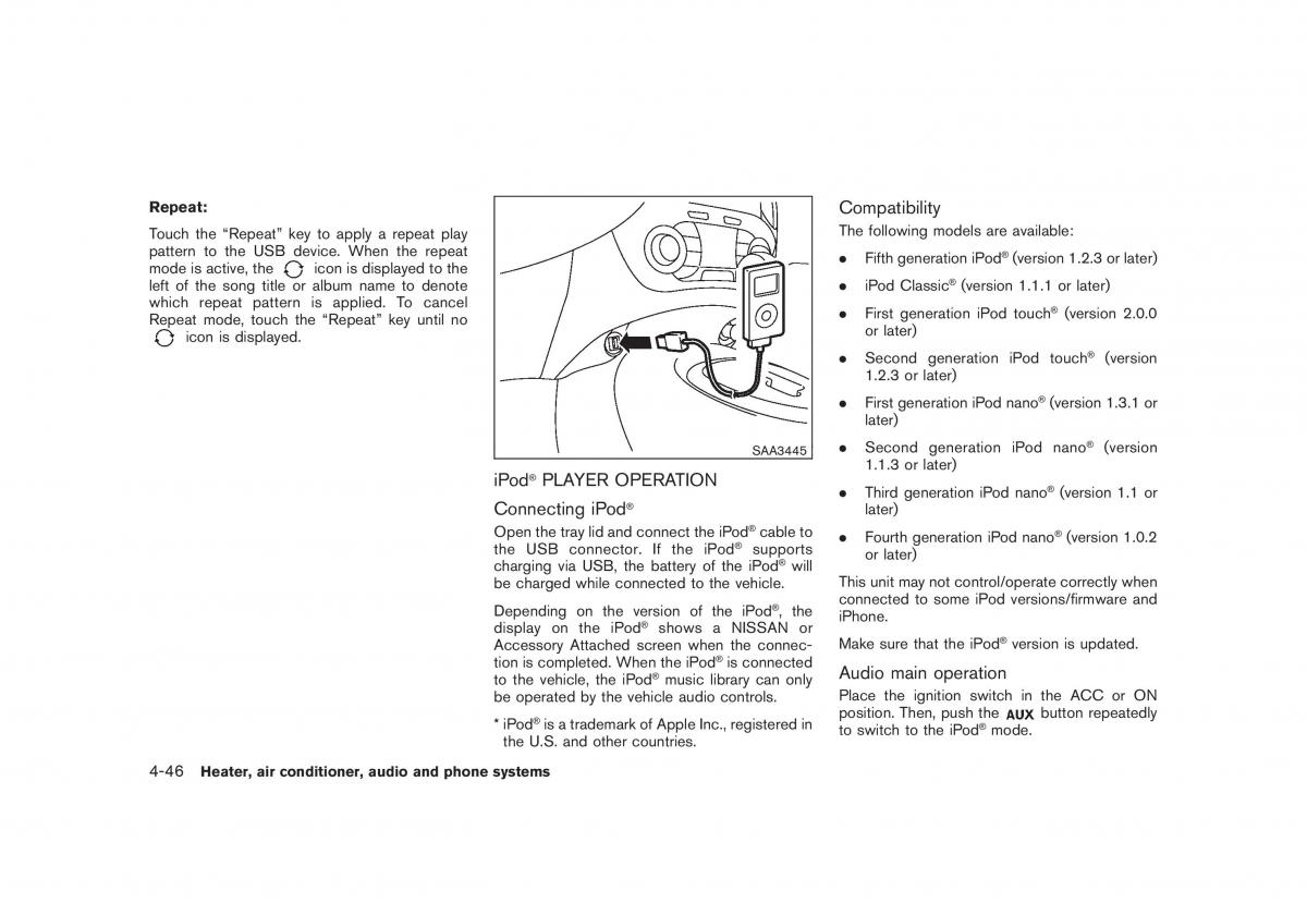 Nissan Juke owners manual / page 190