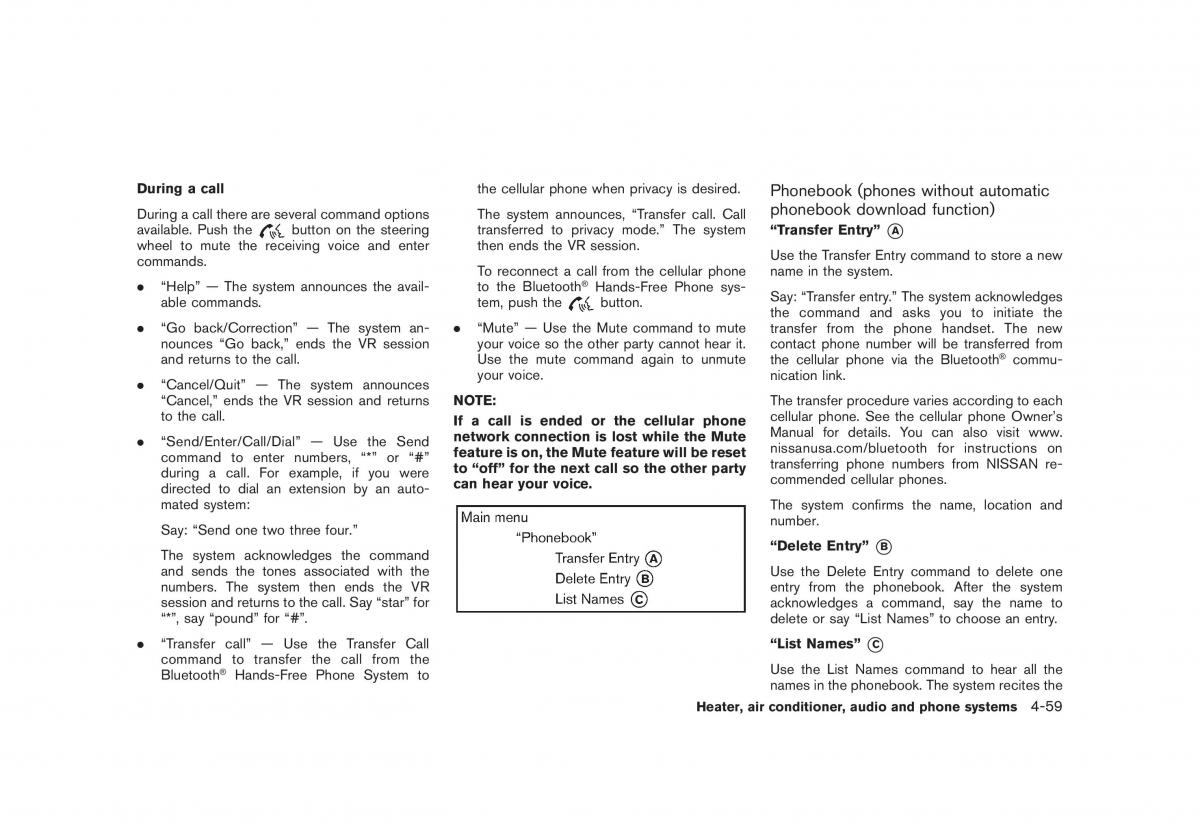 Nissan Juke owners manual / page 203