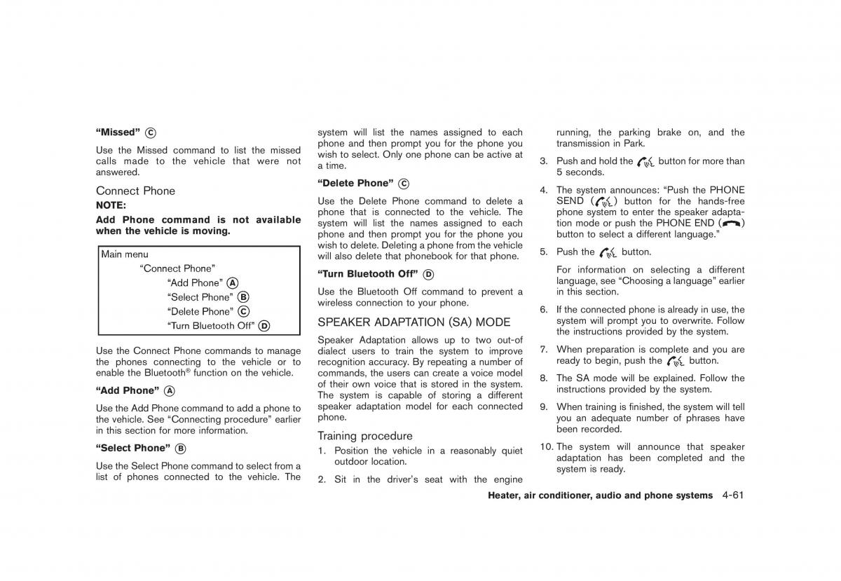 Nissan Juke owners manual / page 205