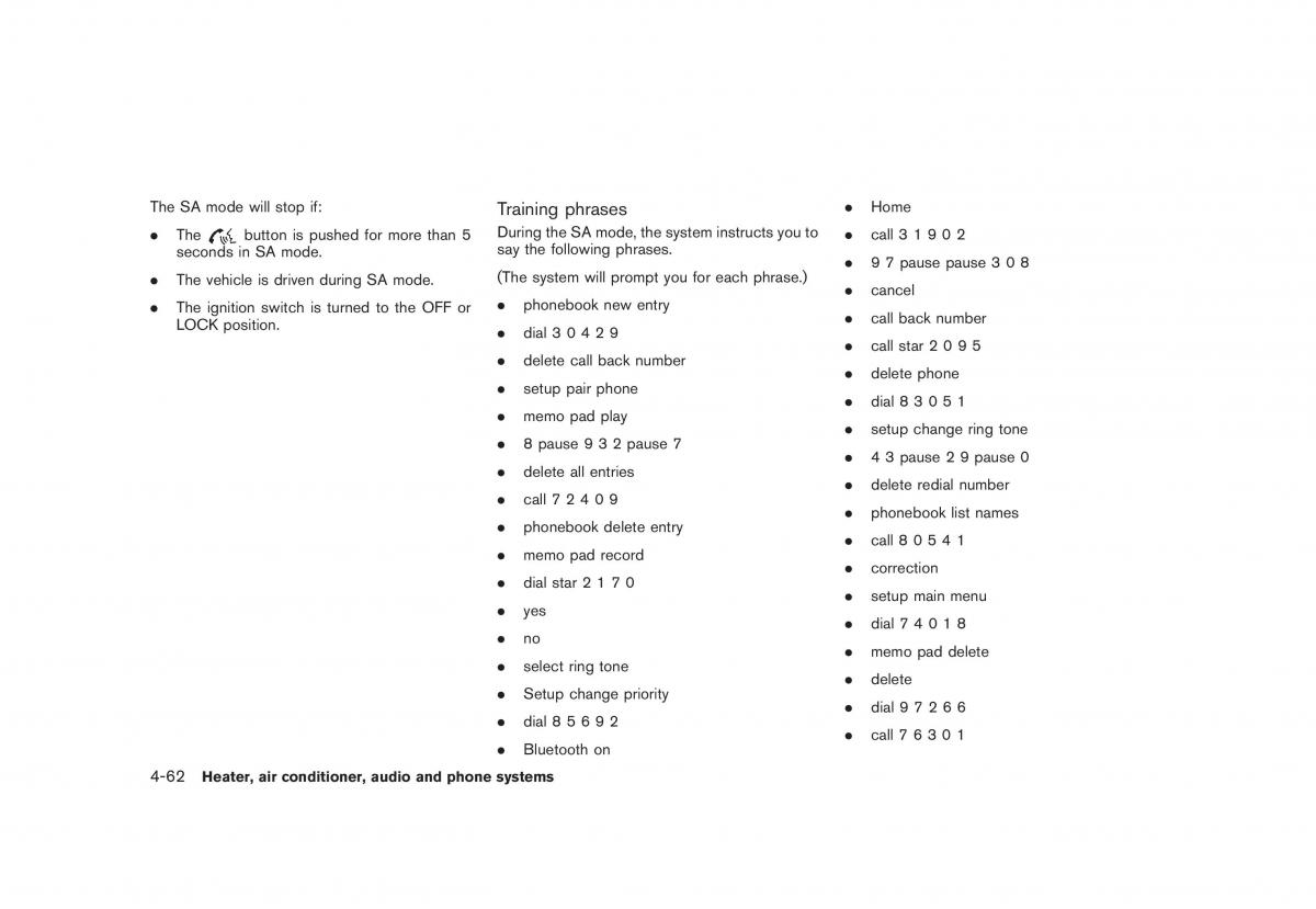 Nissan Juke owners manual / page 206