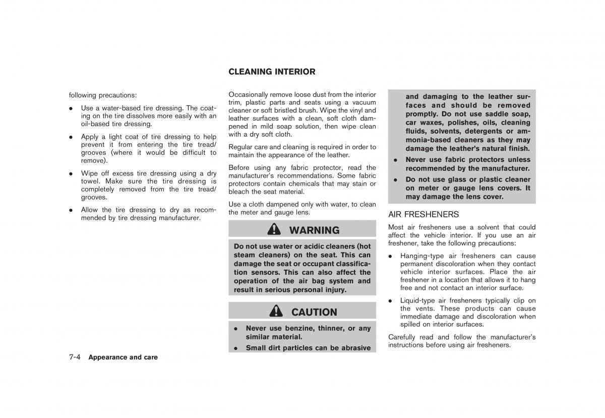 Nissan Juke owners manual / page 272