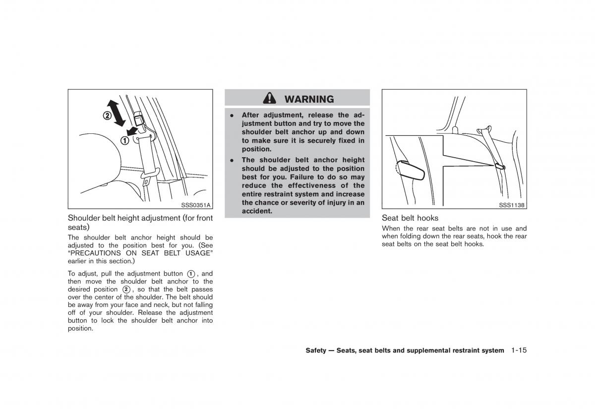 Nissan Juke owners manual / page 31