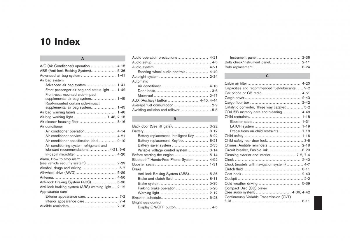 Nissan Juke owners manual / page 337