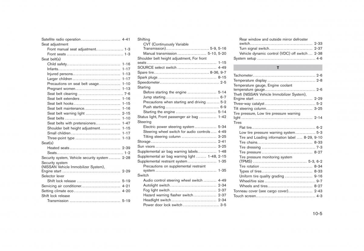 Nissan Juke owners manual / page 341