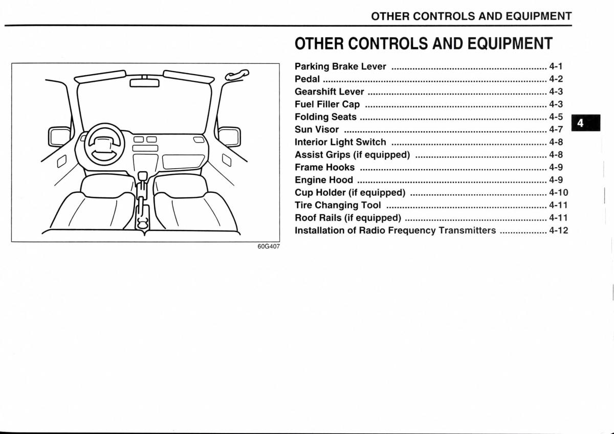 Suzuki Jimny III 3 owners manual / page 67