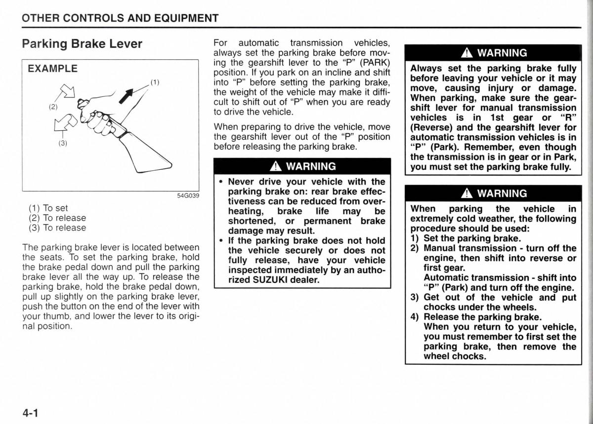 Suzuki Jimny III 3 owners manual / page 68