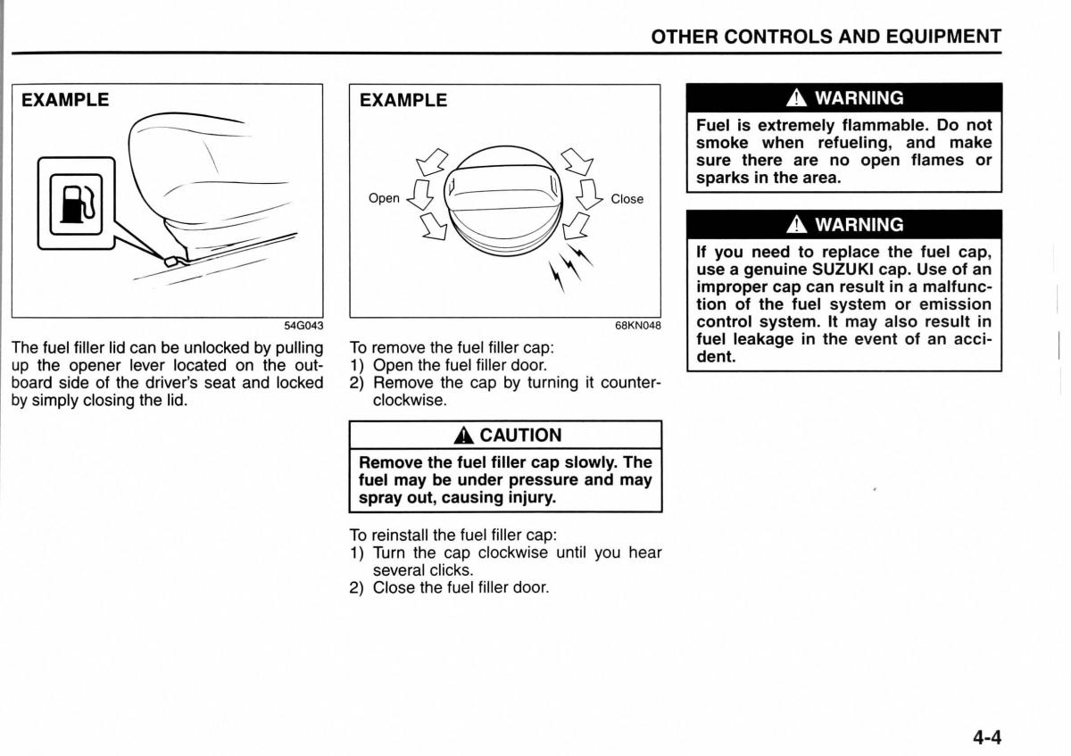 Suzuki Jimny III 3 owners manual / page 71