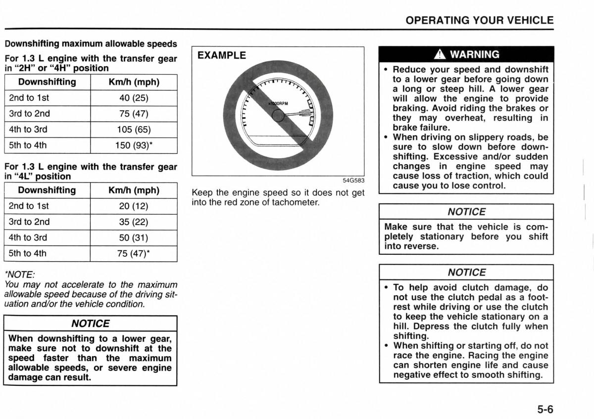 Suzuki Jimny III 3 owners manual / page 87