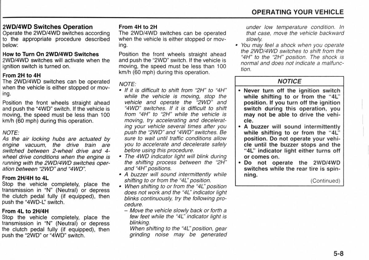 Suzuki Jimny III 3 owners manual / page 89