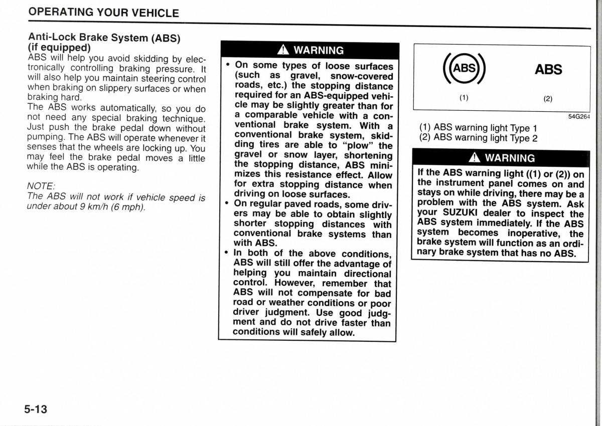 Suzuki Jimny III 3 owners manual / page 94