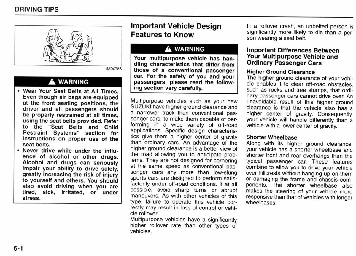 Suzuki Jimny III 3 owners manual / page 102