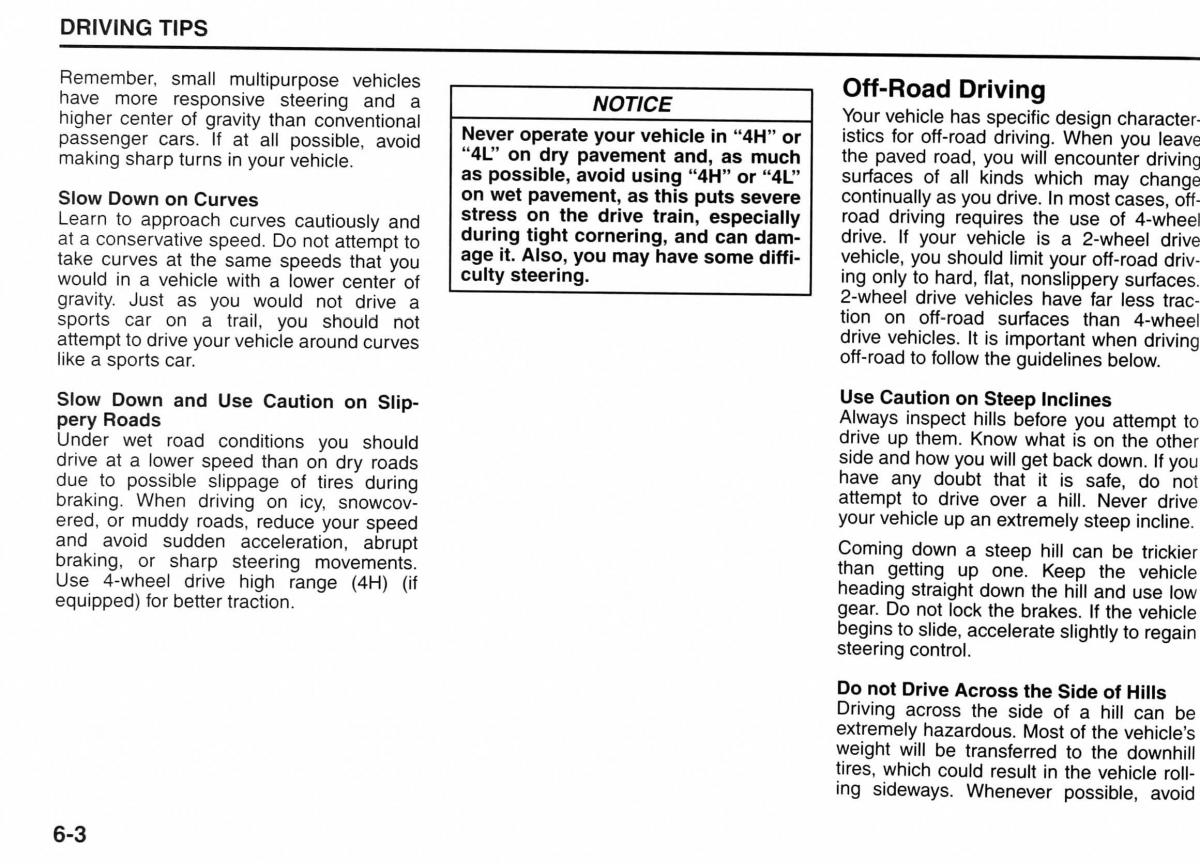 Suzuki Jimny III 3 owners manual / page 103