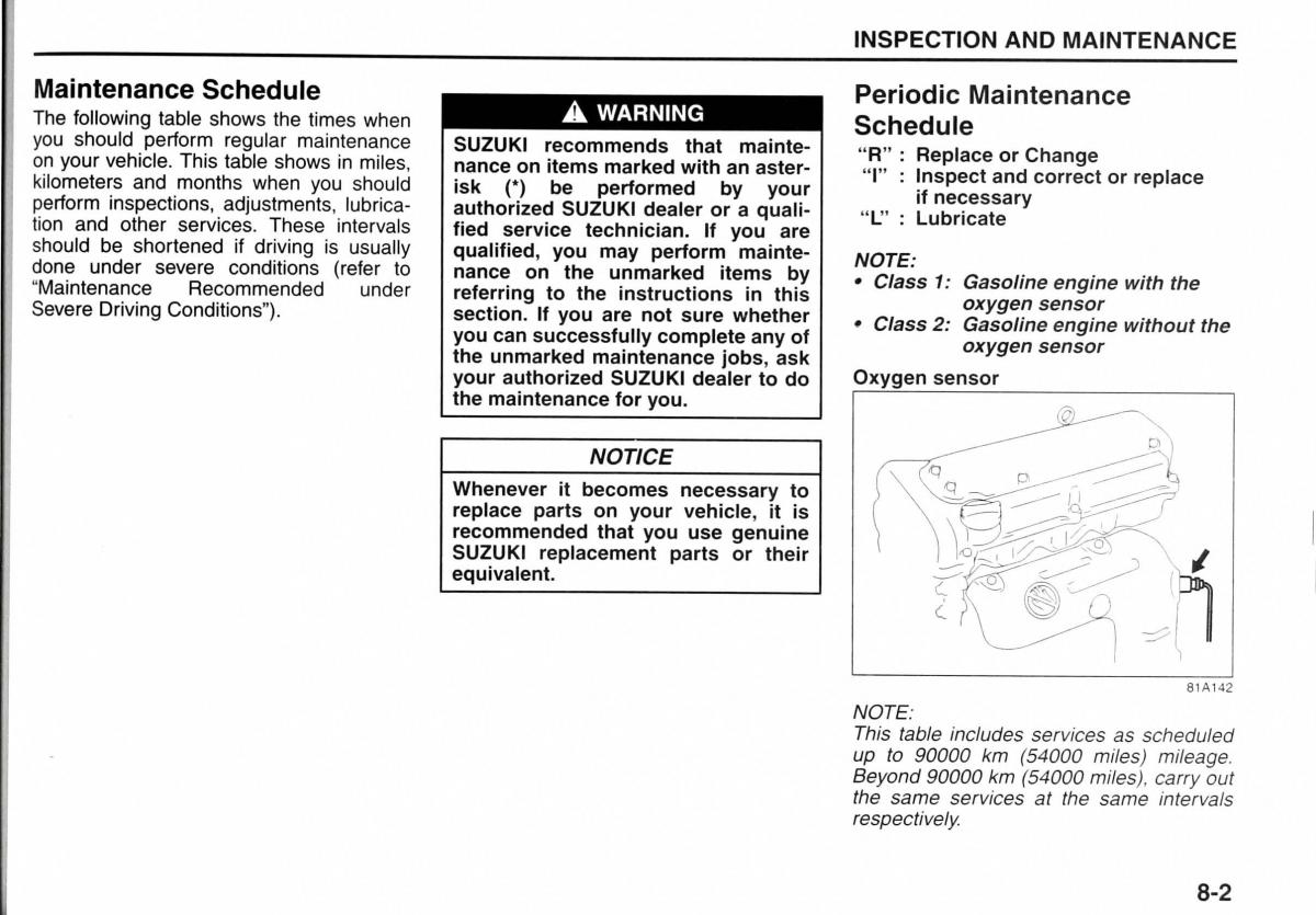 Suzuki Jimny III 3 owners manual / page 116