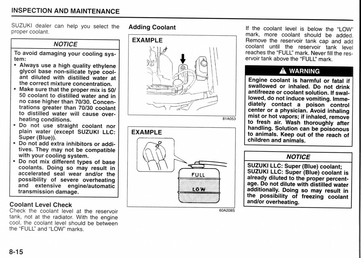 Suzuki Jimny III 3 owners manual / page 129