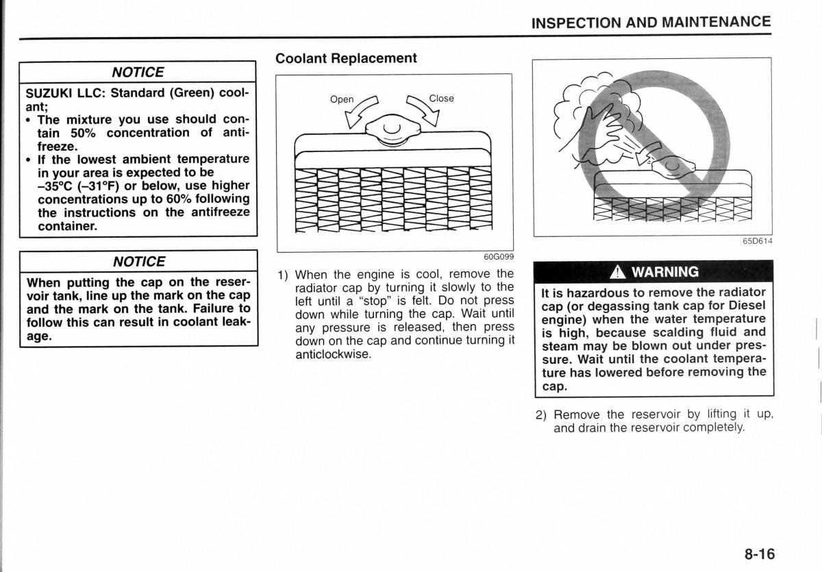 Suzuki Jimny III 3 owners manual / page 130