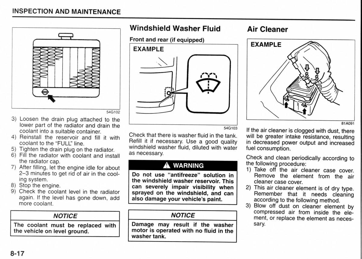 Suzuki Jimny III 3 owners manual / page 131