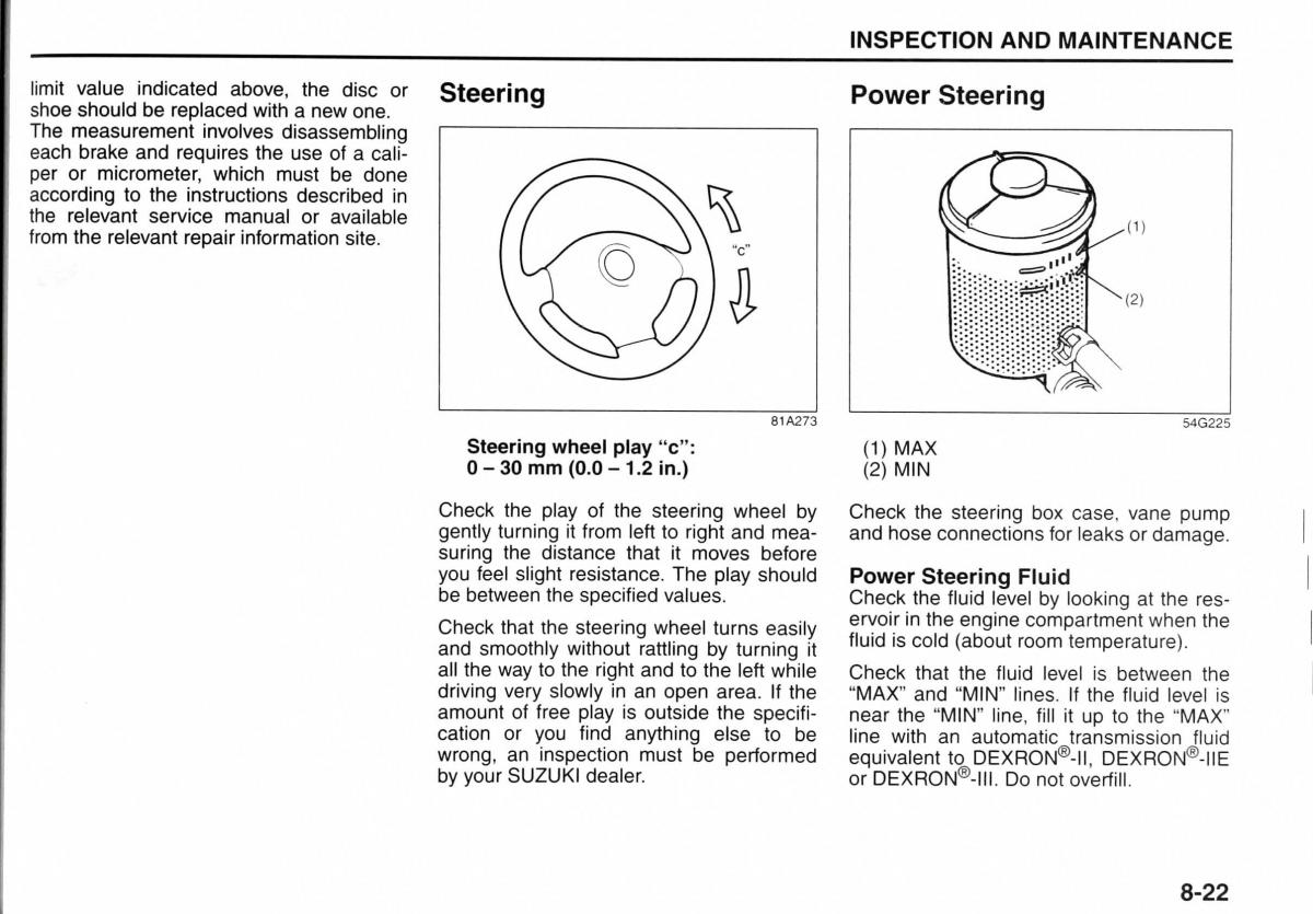 Suzuki Jimny III 3 owners manual / page 136