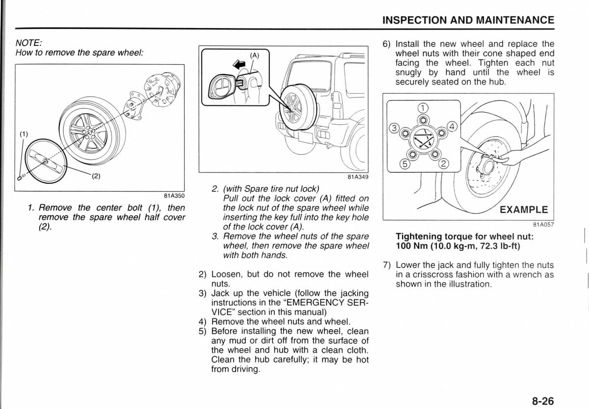 Suzuki Jimny III 3 owners manual / page 140