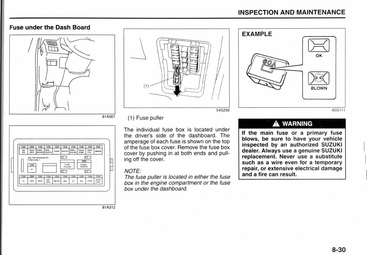 Suzuki Jimny III 3 owners manual / page 144