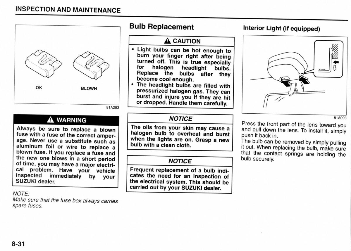 Suzuki Jimny III 3 owners manual / page 145