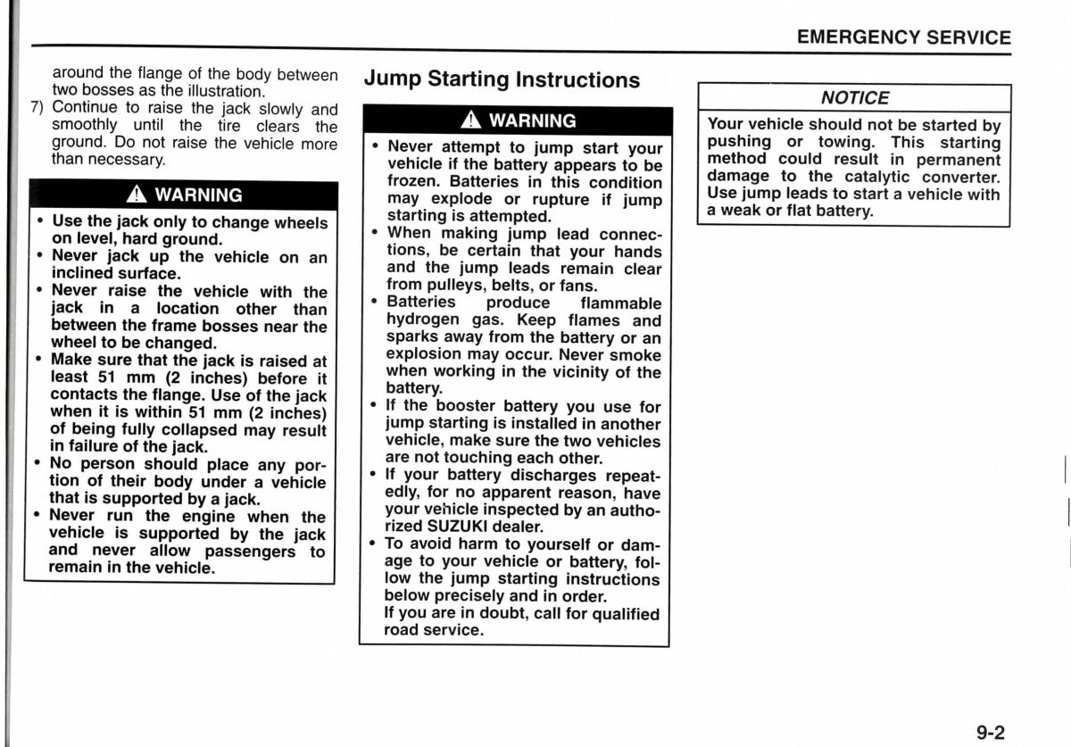 Suzuki Jimny III 3 owners manual / page 154