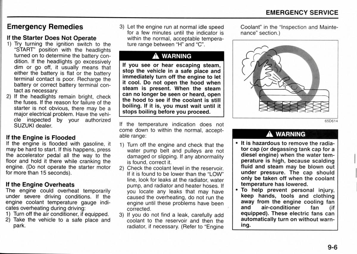 Suzuki Jimny III 3 owners manual / page 158