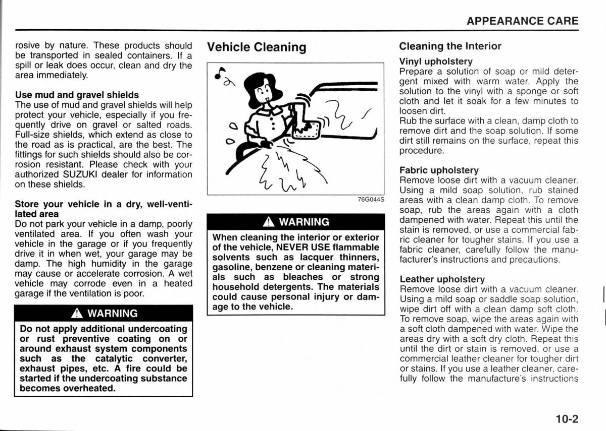 Suzuki Jimny III 3 owners manual / page 162