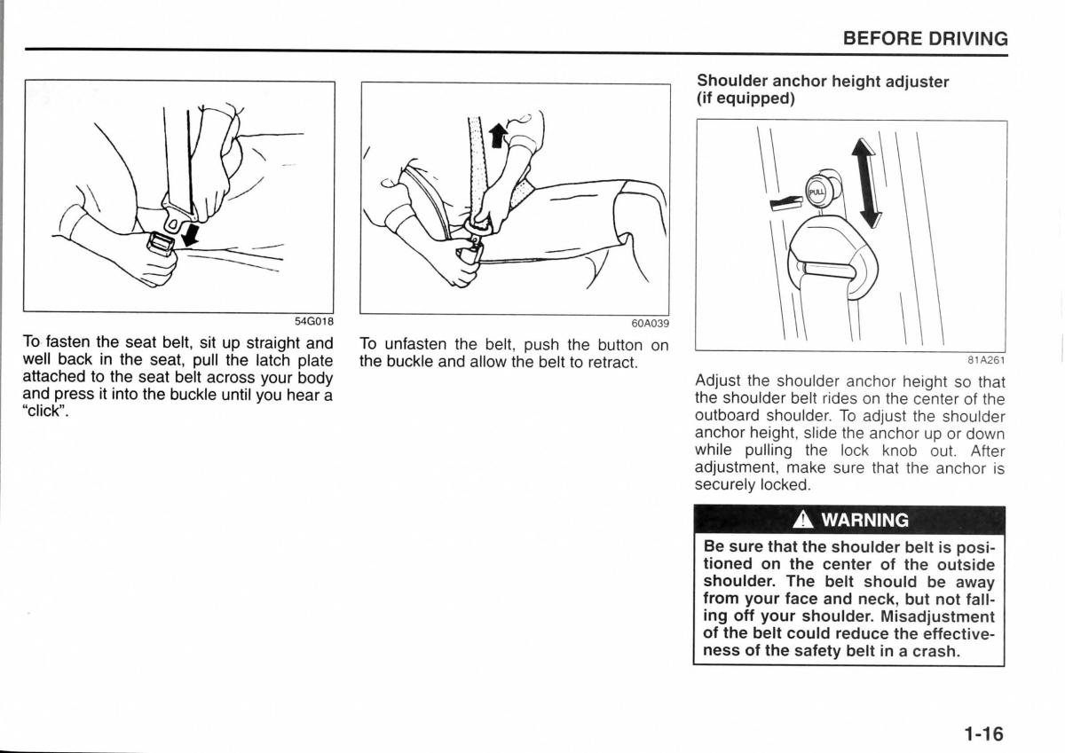 Suzuki Jimny III 3 owners manual / page 27