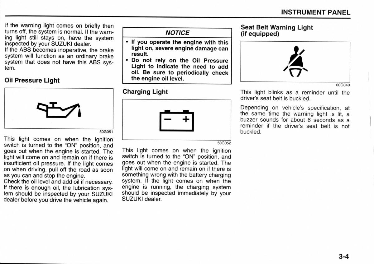 Suzuki Jimny III 3 owners manual / page 51