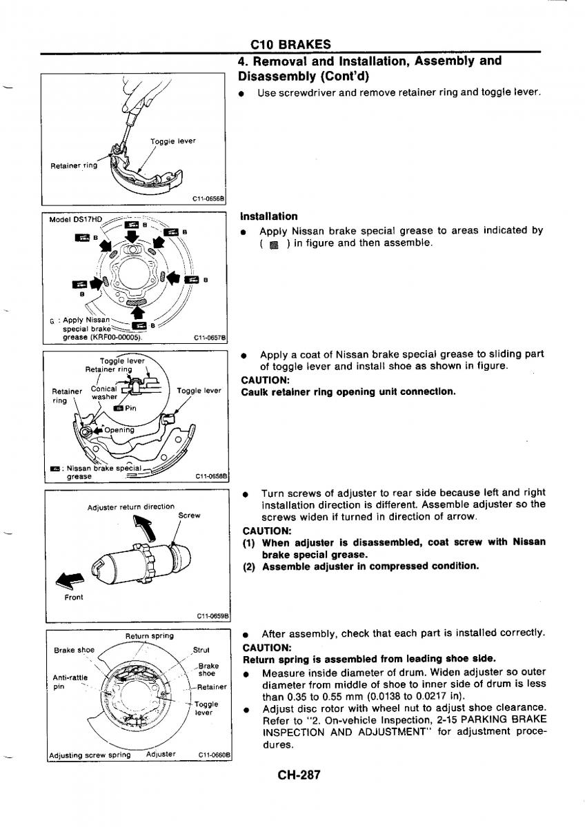 Nissan GTR R32 workshop service manual / page 564