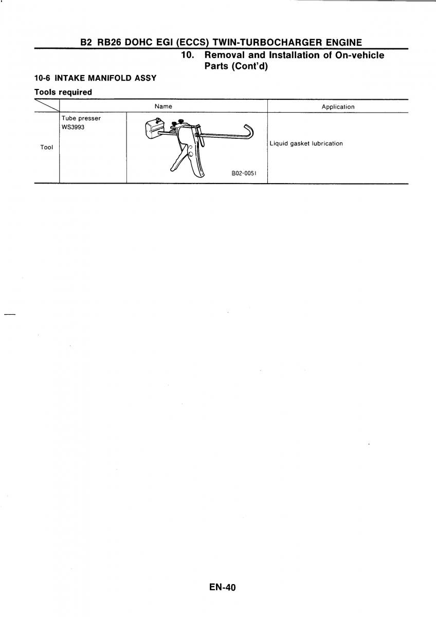 Nissan GTR R32 workshop service manual / page 57