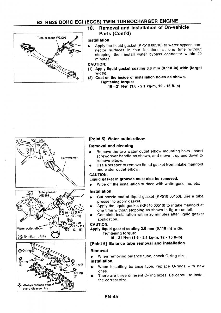 Nissan GTR R32 workshop service manual / page 62