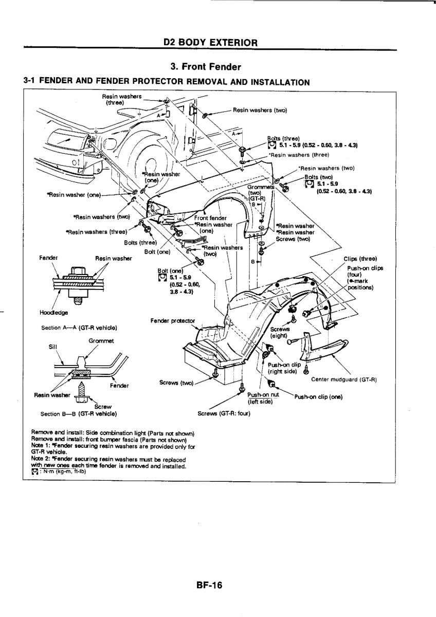 Nissan GTR R32 workshop service manual / page 671